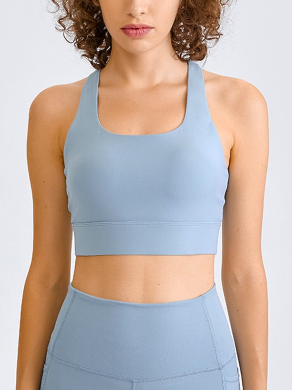 Double Take Square Neck Racerback Cropped Tank NWT Size 4 - Picture 4 of 6